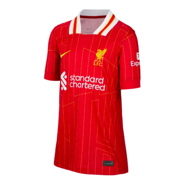 2024-2025 Liverpool Home Shirt (Kids) (M.Salah 11)-SoccerKits Hub | Buy Soccer Jerseys Online